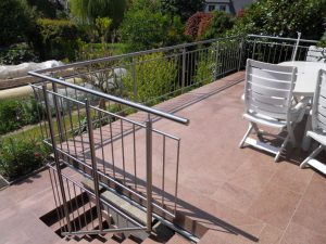 Garde-corps en inox