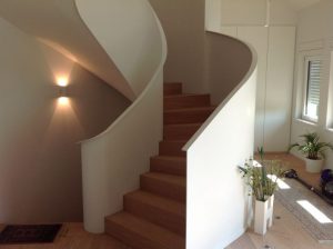 Rampe helicoidal avec escalier