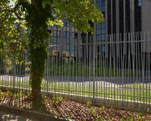 Cour des comptes européenne - Clôture en bambou