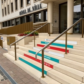 Parvis de l'hôtel de ville de Schifflange - aménagement