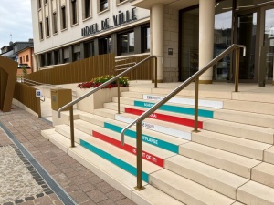 Parvis de l'hôtel de ville de Schifflange - aménagement