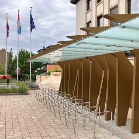 Parvis de l'hôtel de ville de Schifflange - aménagement