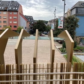Parvis de l'hôtel de ville de Schifflange - aménagement