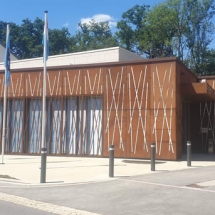 Adm communale de Kehlen - Façade en corten