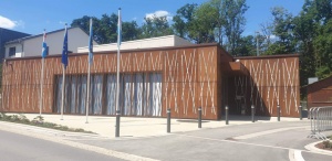 Adm communale de Kehlen - Façade en corten