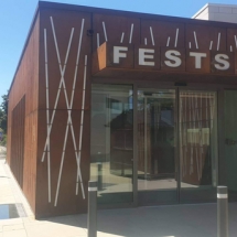 Adm communale de Kehlen - Façade en corten