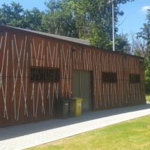 Adm communale de Kehlen - Façade en corten