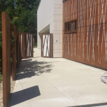 Adm communale de Kehlen - Façade en corten
